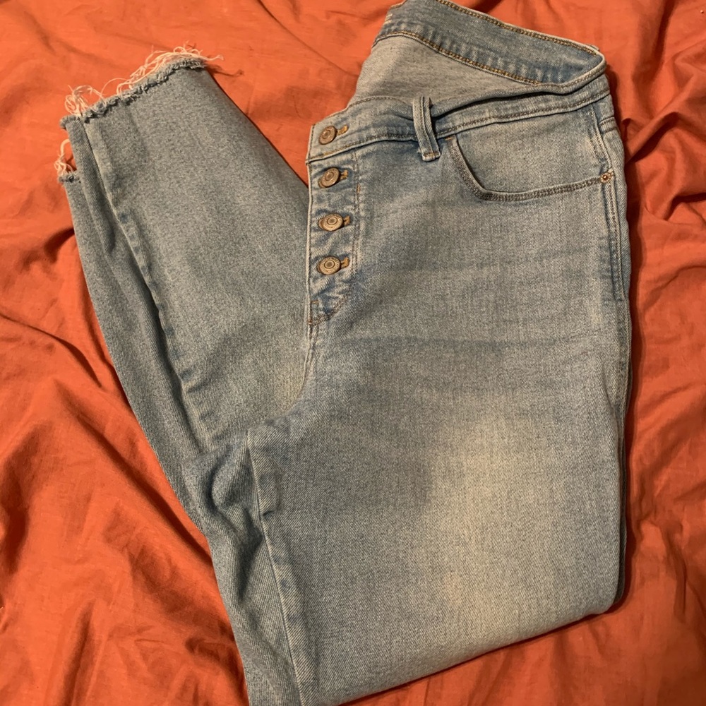 Old navy button fly jeans